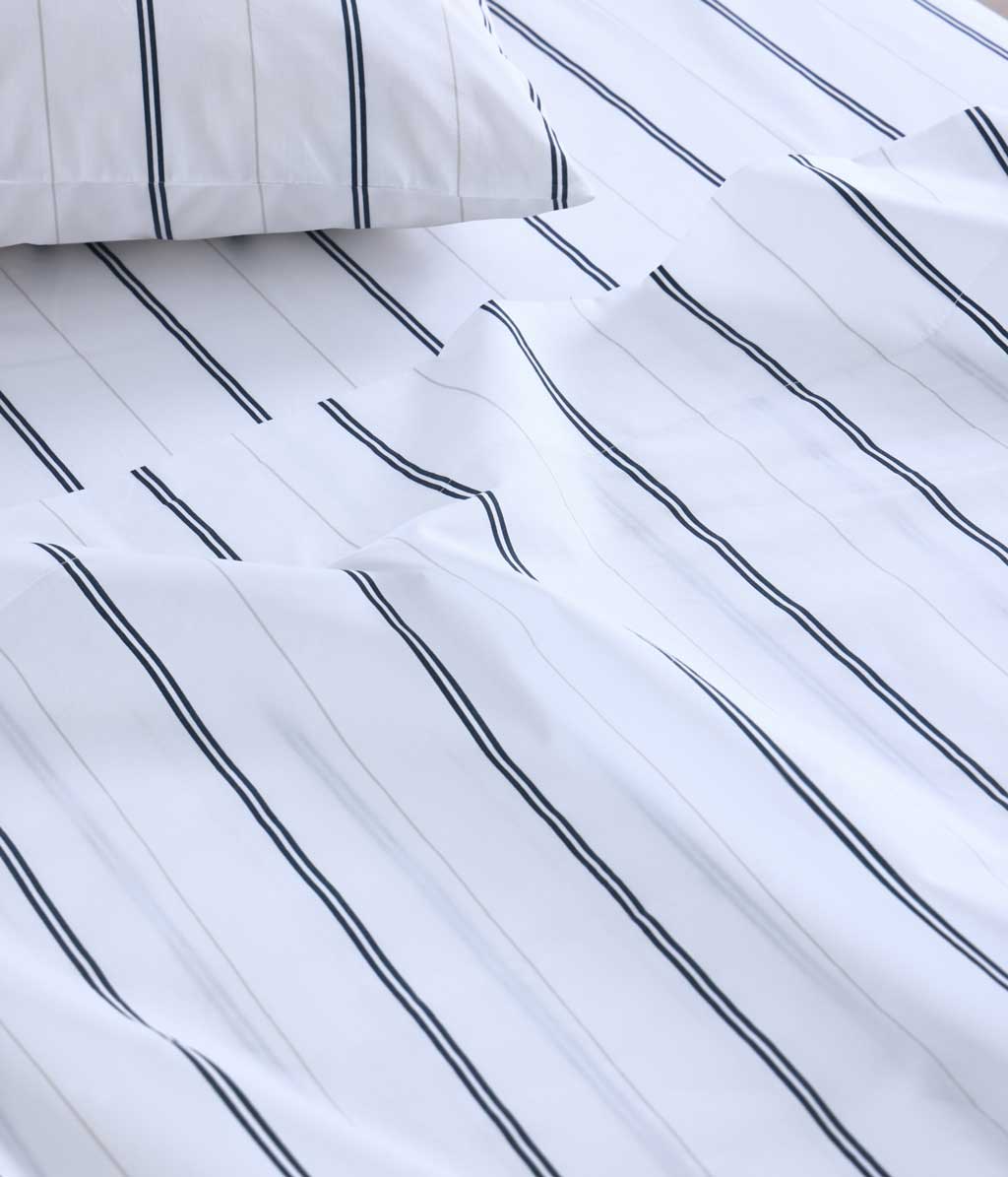 Cape Fitted Sheet Set - Bluestone