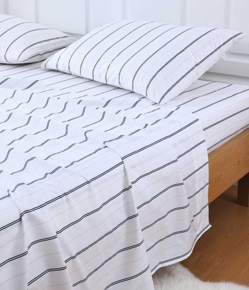 Cape Fitted Sheet Set - Bluestone
