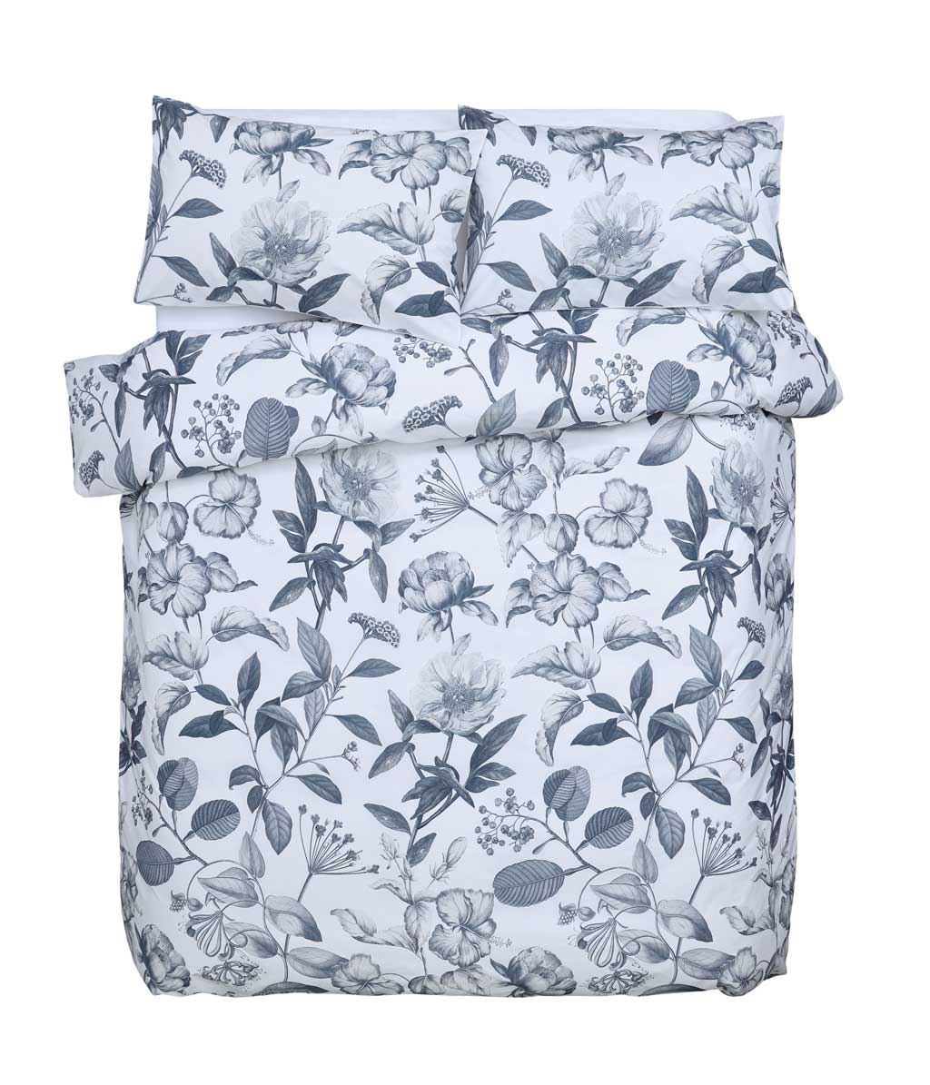 Botanical Duvet Set - Bluestone