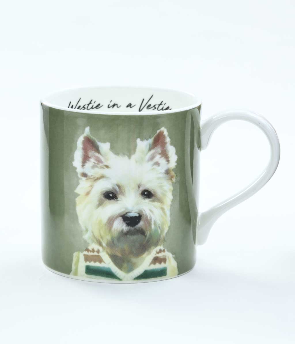 Westie in a Vestie Mug
