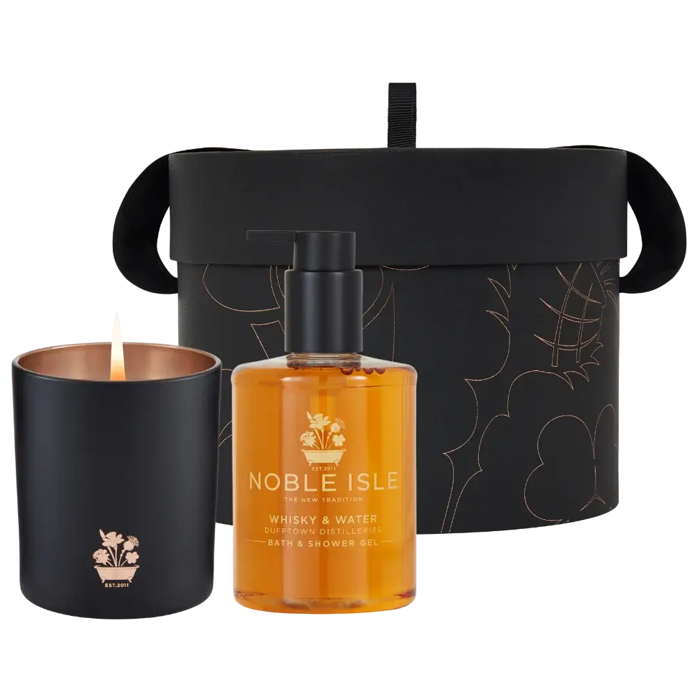 Noble Isle Whisky & Water Bathe By Candlelight Set
