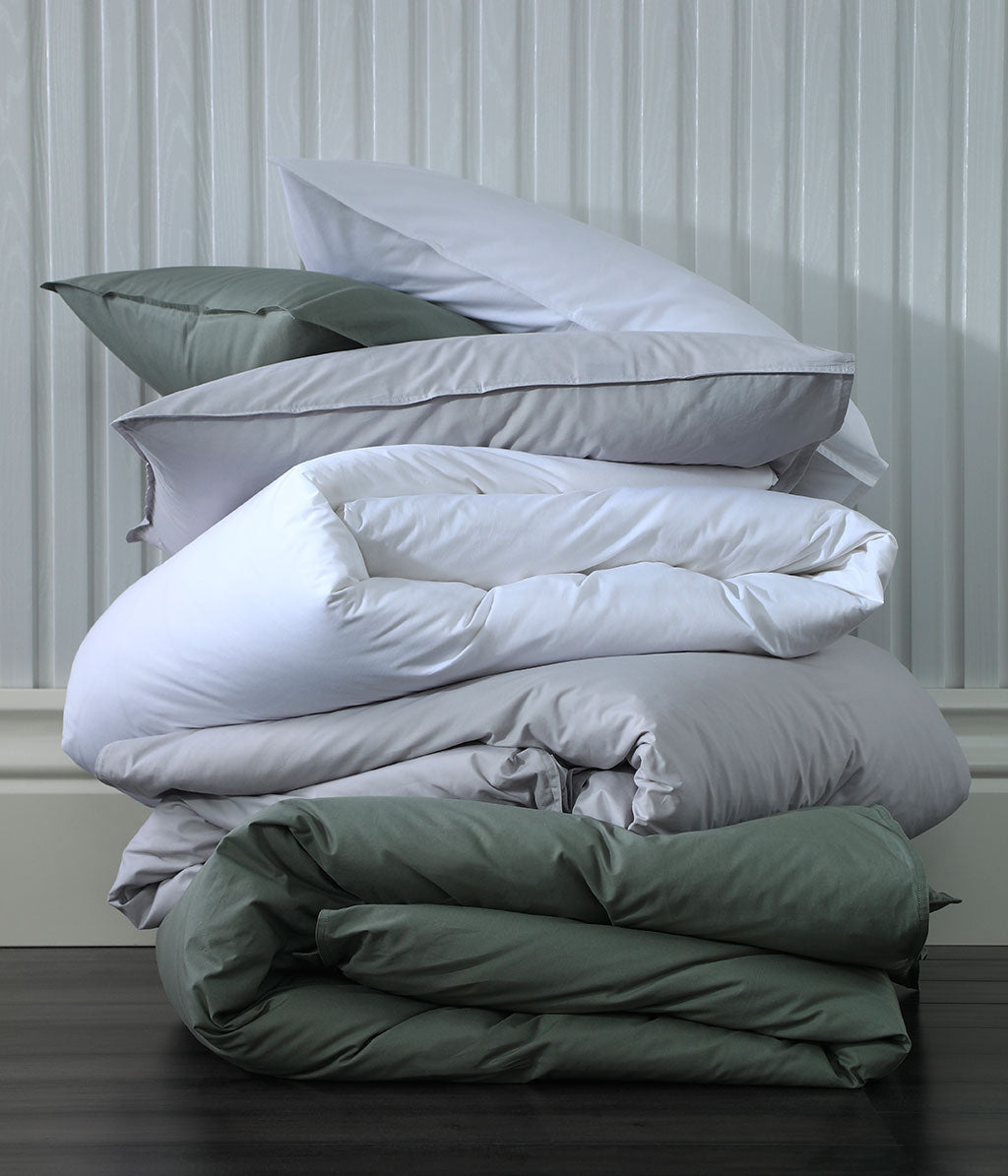 Pure Cotton 200TC Pillowcase Set Pewter