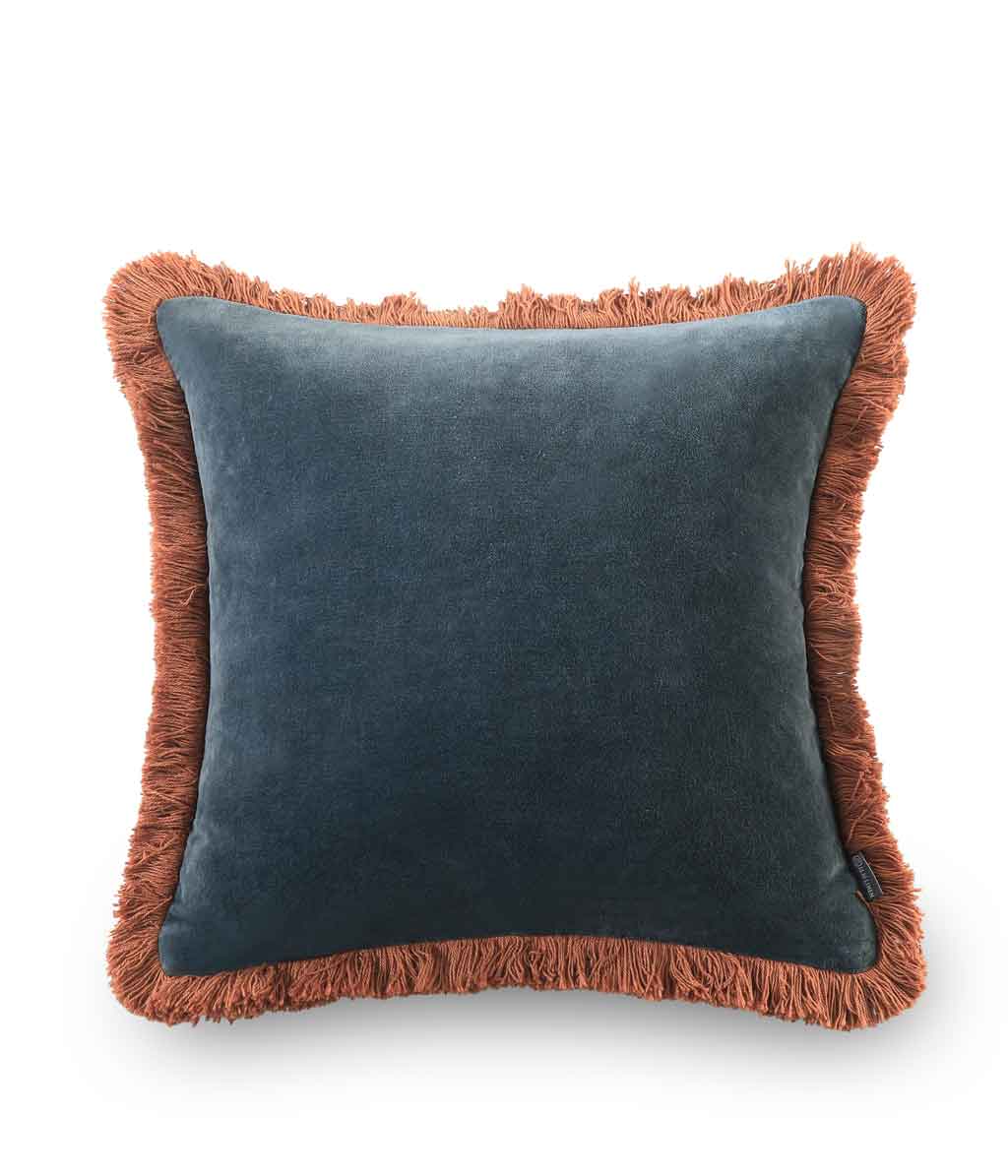 Sabel Cushion Bluestone Ginger 50x50cm