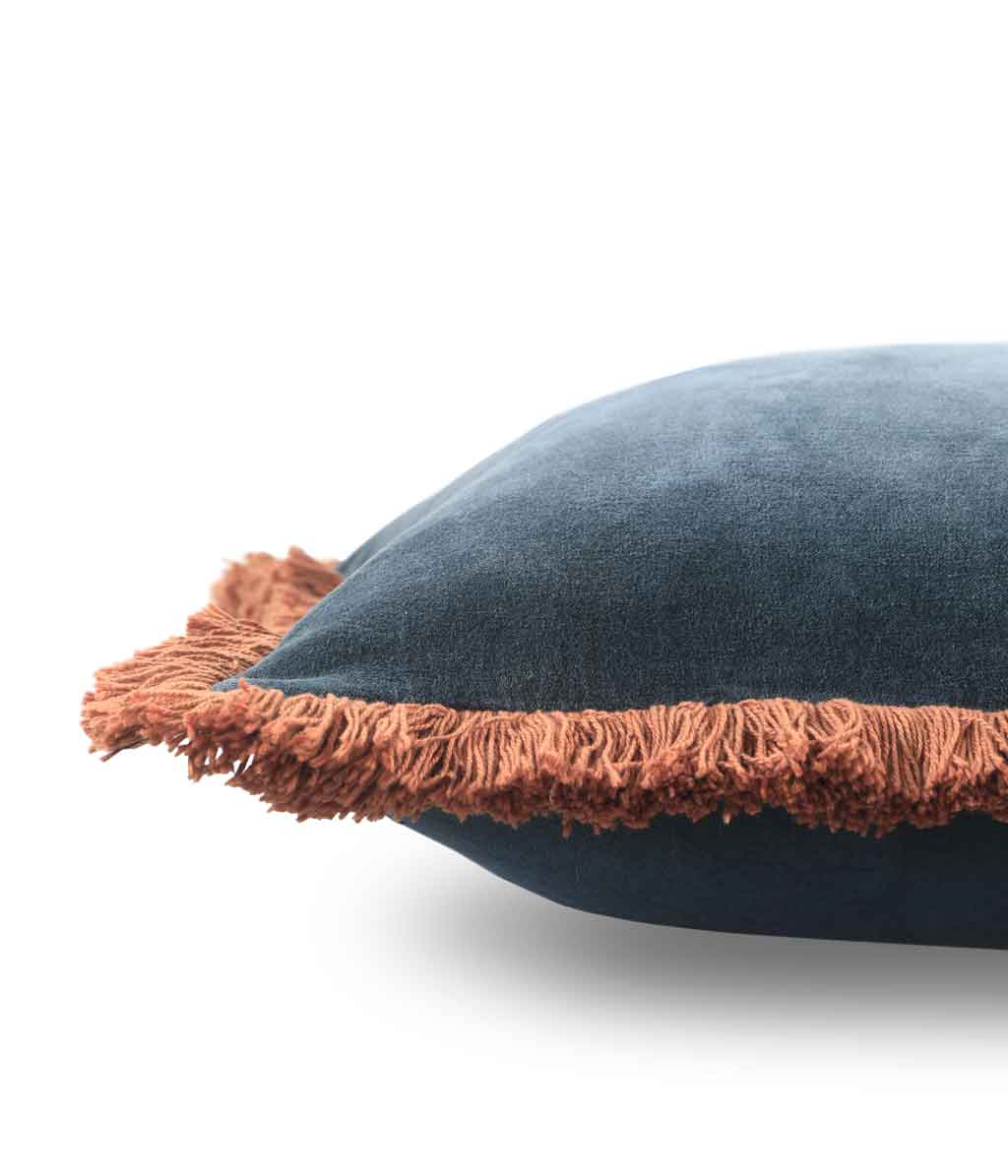 Sabel Cushion Bluestone Ginger 50x50cm