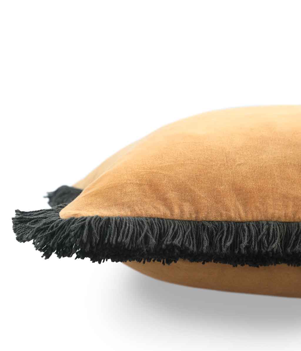 Sabel Cushion Honey Charcoal 50x50cm