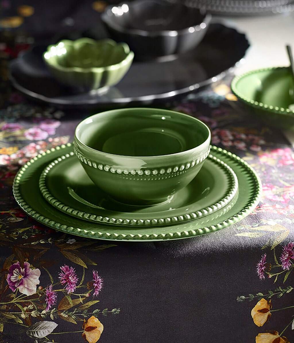 Bobble Side Plate Green