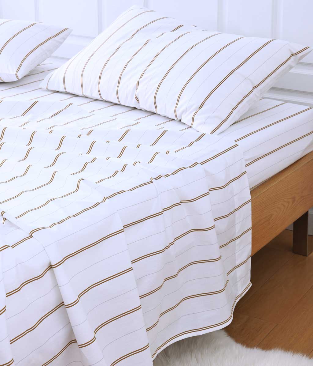 Cape Fitted Sheet Set - Ochre