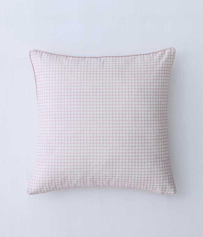 Gingham Cushion Pink