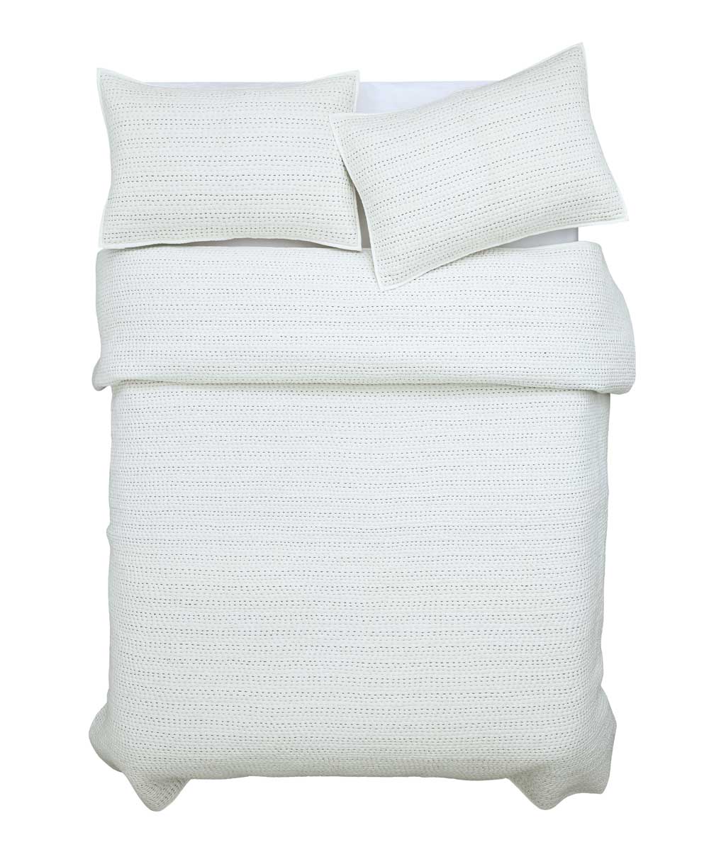 Loom Coverlet Set Chalk