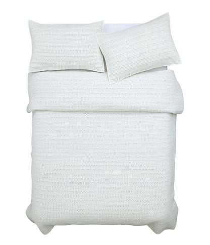 Loom Coverlet Set Chalk