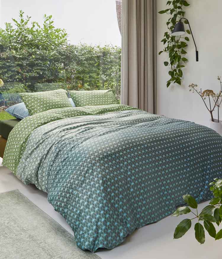 Bedding House Silas Blue Green Duvet Set