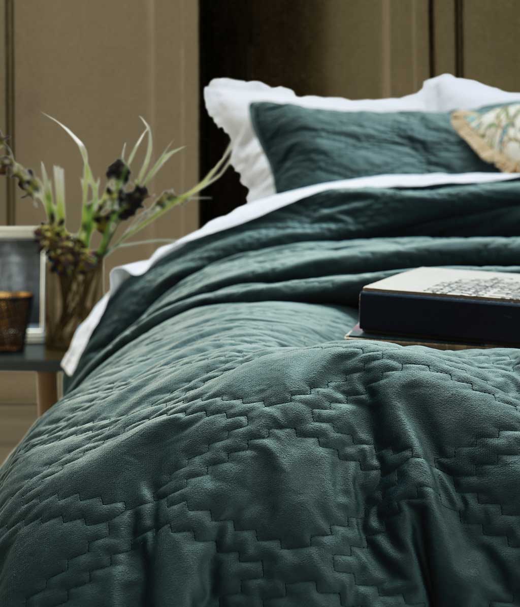 Aurum Bedspread Set Storm