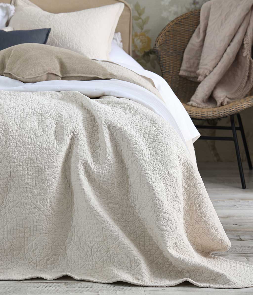 Thorndon Bedspread Set Natural