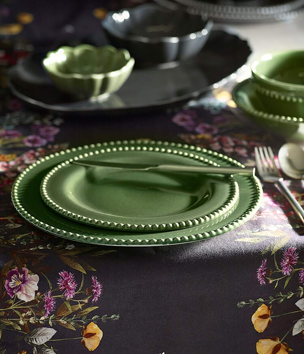 Green tableware on sale